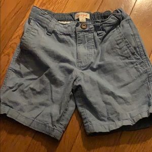 Little boys light blue khaki shorts